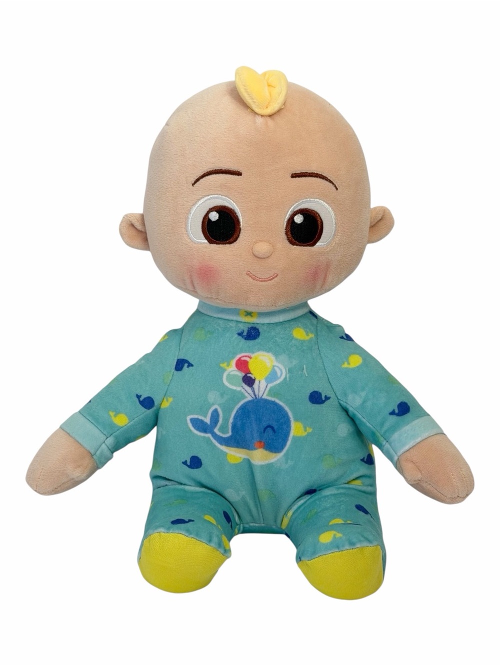 Cocomelon JJ Doll Plush 12” Lights Sounds Push Tummy Sings Yes Yes Bedtime Song